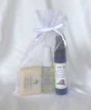 Hand Sanitizer Spray, Rinse Free Hand Gel and Soap Combo Pack