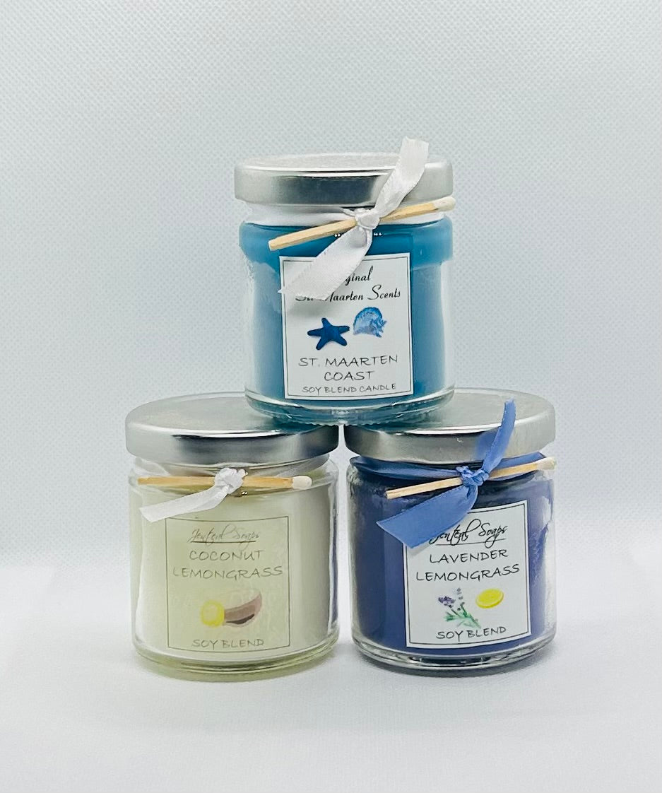 4 oz. Glass Jar Candles w/ Metal Lid