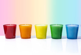 Soy Candles in Beautifully Colored Glass - On Sale!