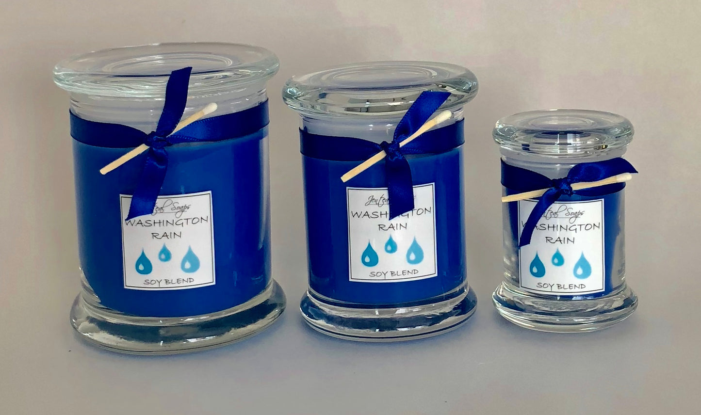 Soy Blend Candles in Glass Jar with Lid