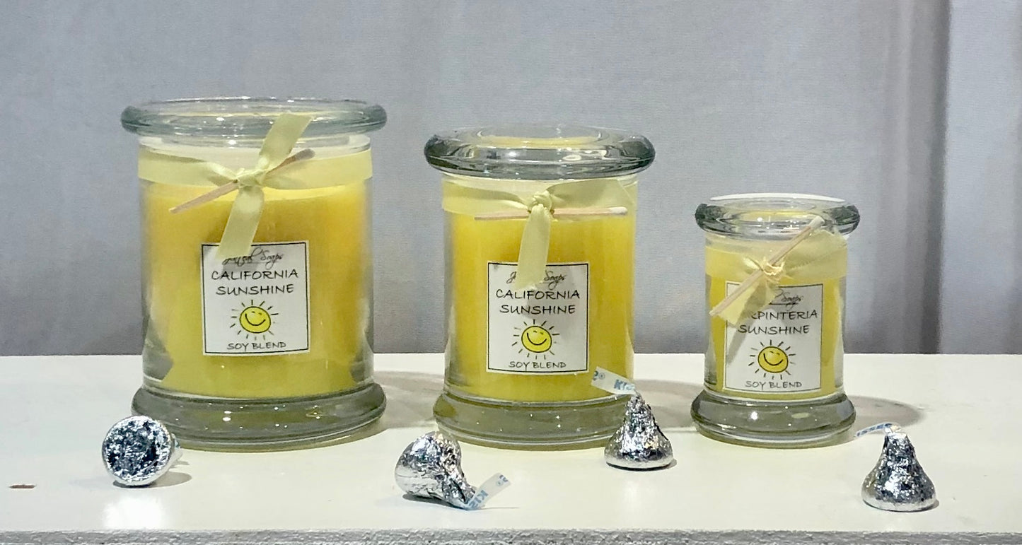 Soy Blend Candles in Glass Jar with Lid