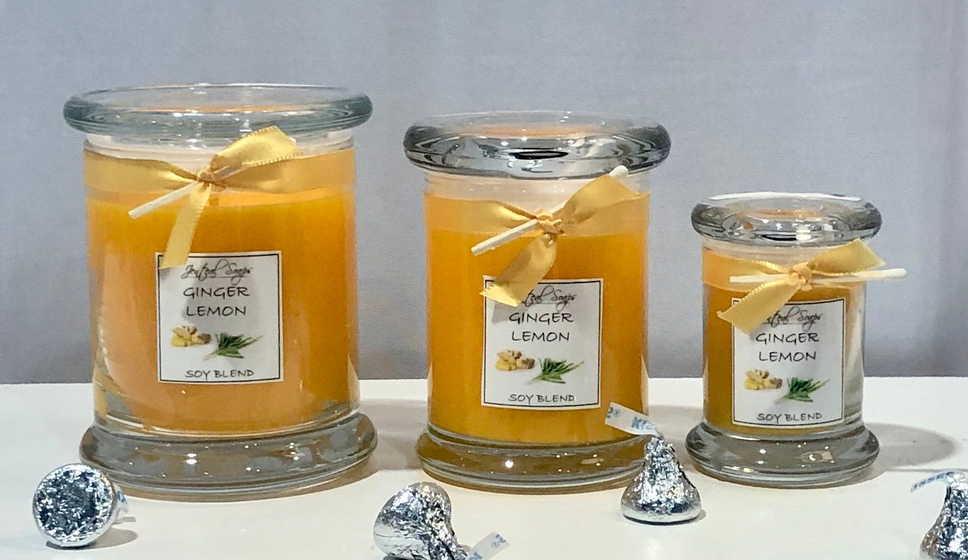 Soy Blend Candles in Glass Jar with Lid