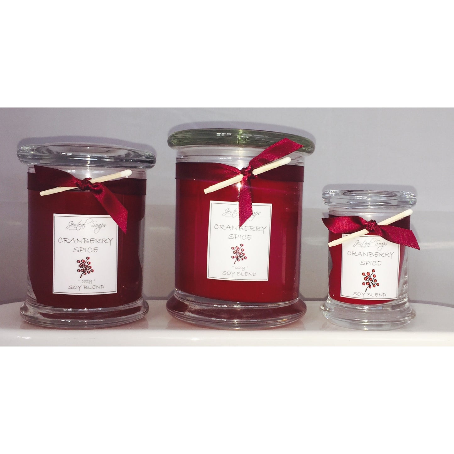 Soy Blend Candles in Glass Jar with Lid